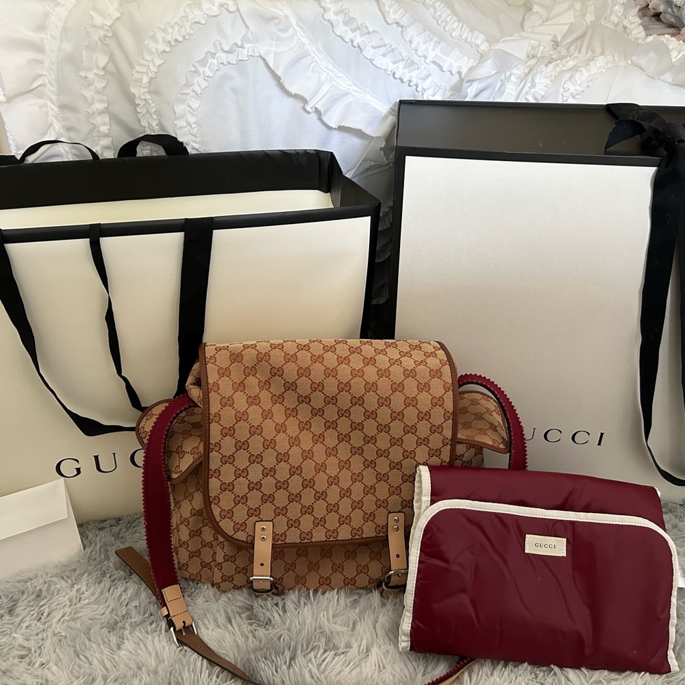 Authentic Gucci Diaper Bag - Baby Mama’s GG